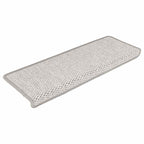 Stair Mats Self-adhesive Sisal-Look 30 pcs 65x21x4 cm Platina