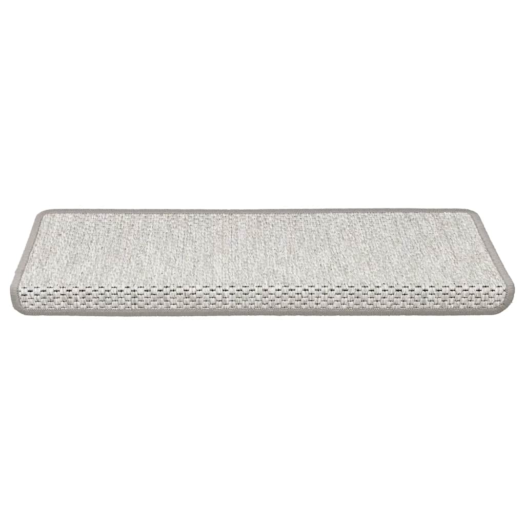 Stair Mats Self-adhesive Sisal-Look 30 pcs 65x21x4 cm Platina