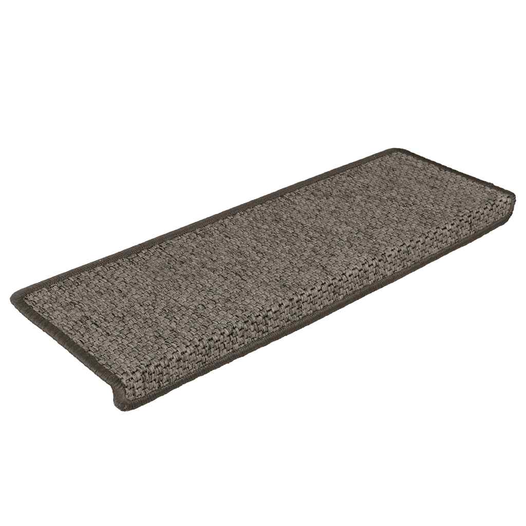 Stair Mats Self-adhesive Sisal-Look 30 pcs 65x21x4 cm Grey and Beige