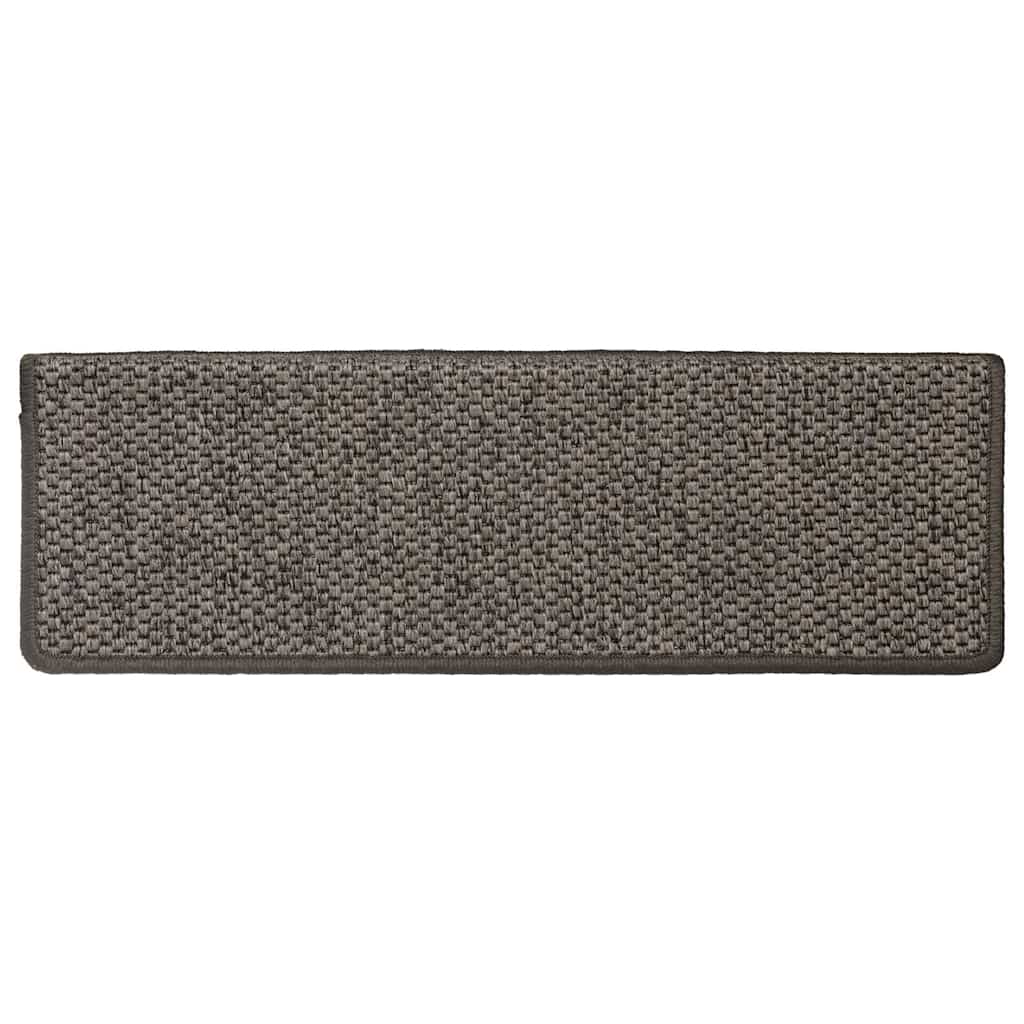 Stair Mats Self-adhesive Sisal-Look 30 pcs 65x21x4 cm Grey and Beige