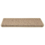 Stair Mats Self-adhesive Sisal-Look 30 pcs 65x21x4 cm Sand