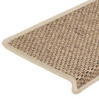 Stair Mats Self-adhesive Sisal-Look 30 pcs 65x21x4 cm Sand