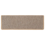 Stair Mats Self-adhesive Sisal-Look 30 pcs 65x21x4 cm Light Beige