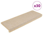 Stair Mats Self-adhesive Sisal-Look 30 pcs 65x21x4 cm Berber