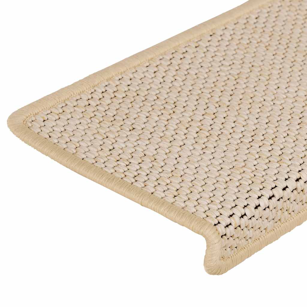 Stair Mats Self-adhesive Sisal-Look 30 pcs 65x21x4 cm Berber
