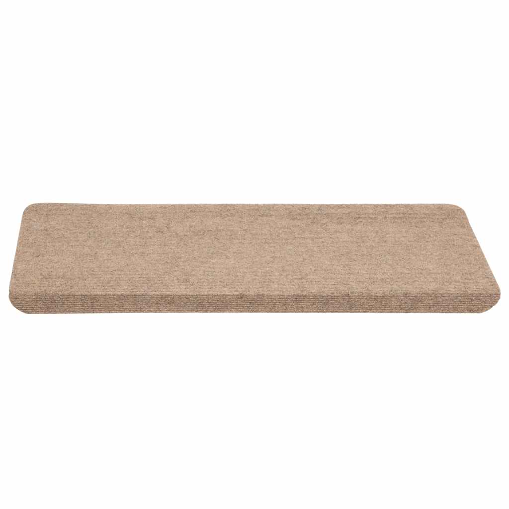 Stair Mats Self-adhesive 30 pcs Beige 65x24.5x3.5 cm