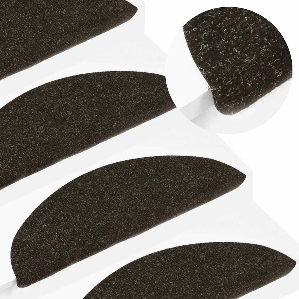 Stair Mats Self-adhesive 20 pcs Anthracite 56x17x3 cm
