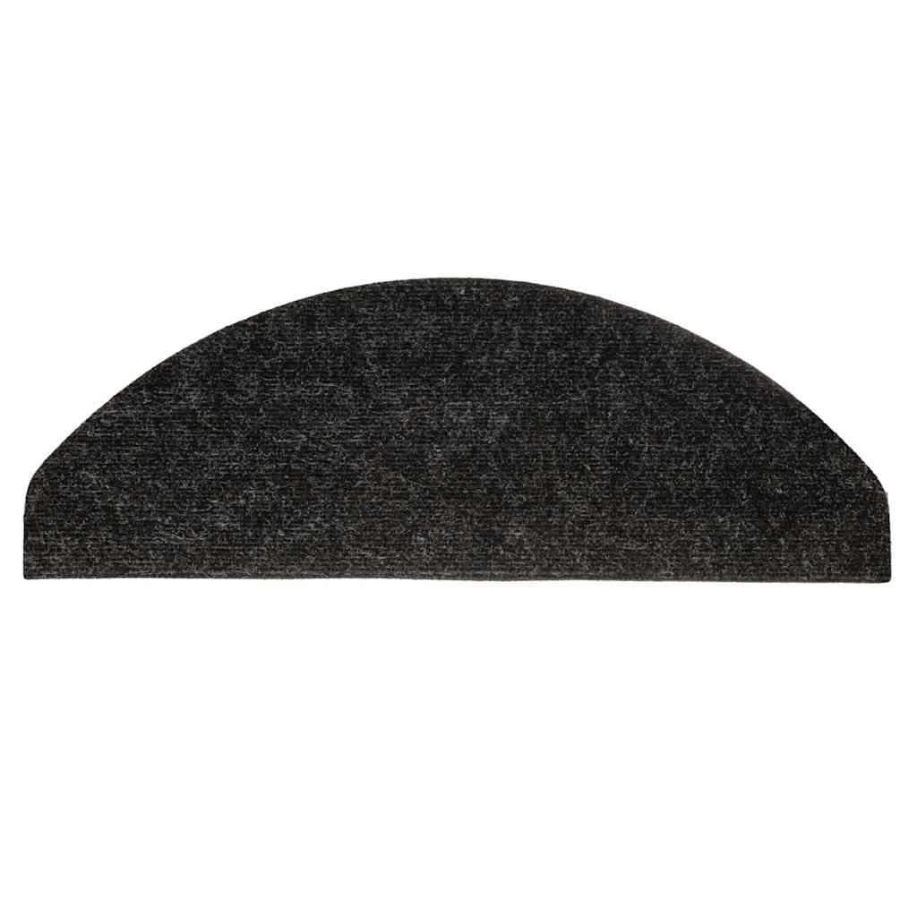 Stair Mats Self-adhesive 30 pcs Anthracite 65x22.5x3.5 cm