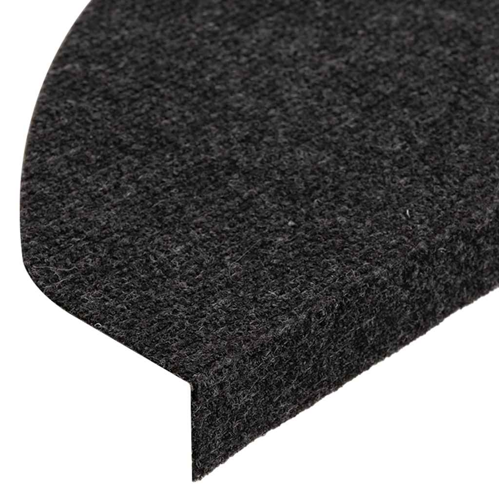 Stair Mats Self-adhesive 30 pcs Black 65x22.5x3.5 cm