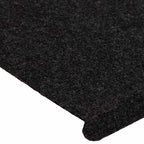 Stair Mats Self-adhesive 30 pcs Black 65x24.5x3.5 cm