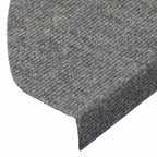 Stair Mats Self-adhesive 30 pcs Grey 65x22.5x3.5 cm