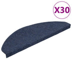 Stair Mats Self-adhesive 30 pcs Blue 65x22.5x3.5 cm