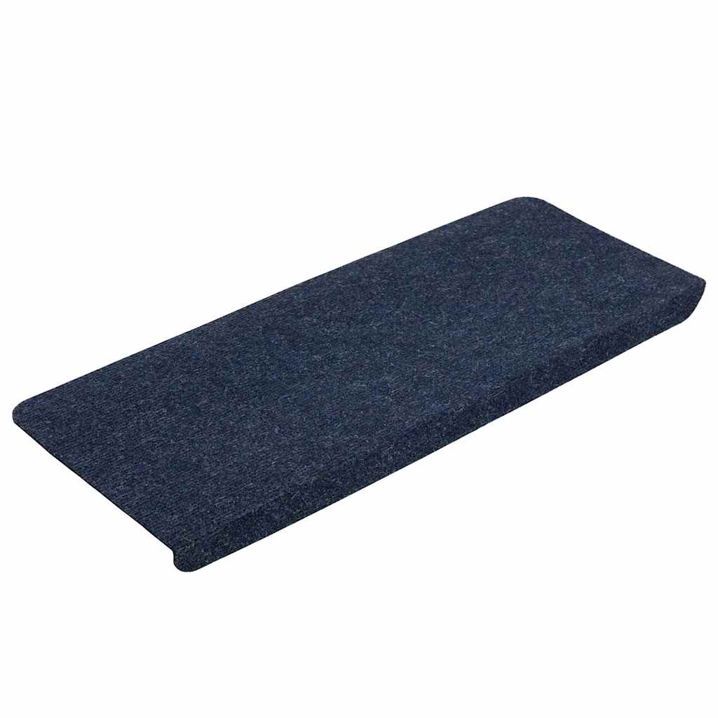 Stair Mats Self-adhesive 30 pcs Blue 65x24.5x3.5 cm