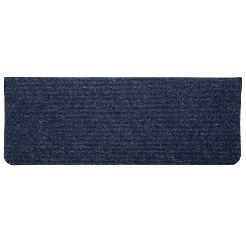 Stair Mats Self-adhesive 30 pcs Blue 65x24.5x3.5 cm