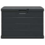 Garden Storage Box Anthracite 77.5 x 54.5 x 53 cm Plastic
