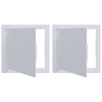 Access Panels 2 pcs White 20 x 20 cm ABS Plastic