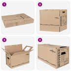 Moving Box 20 pcs Natural 59 x 31.5 x 31.5 cm Cardboard