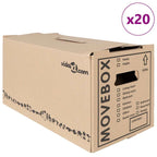Moving Box 20 pcs Natural 59 x 31.5 x 31.5 cm Cardboard