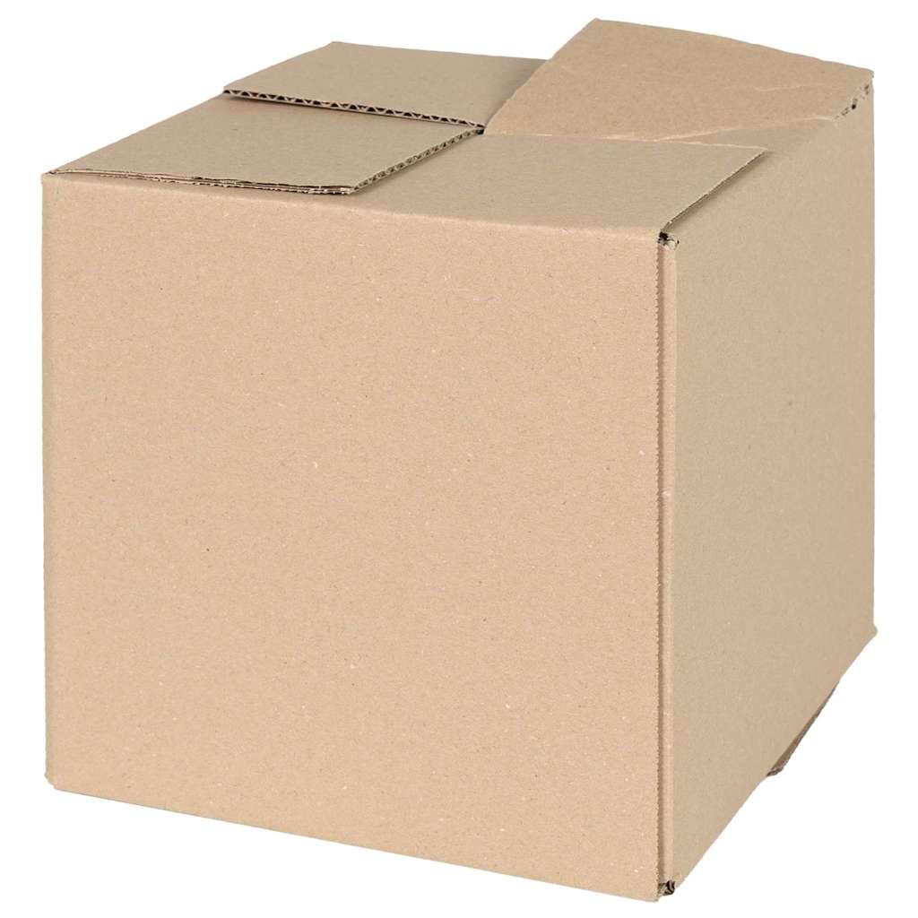 Folding Box 50 pcs Natural 20 x 20 x 20 cm Cardboard