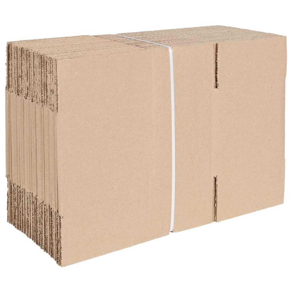 Folding Box 50 pcs Natural 24 x 13 x 13 cm Cardboard