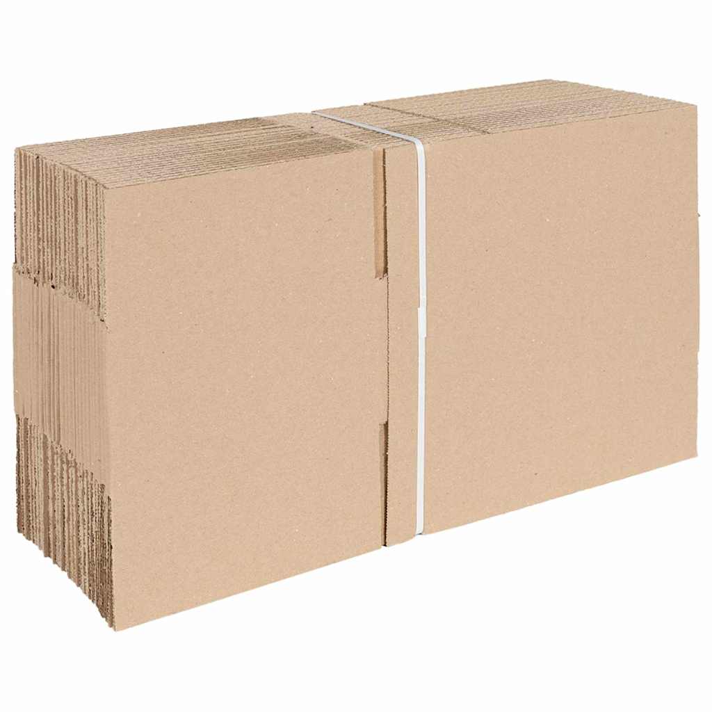 Folding Box 50 pcs Natural 25 x 17.5 x 10 cm Cardboard