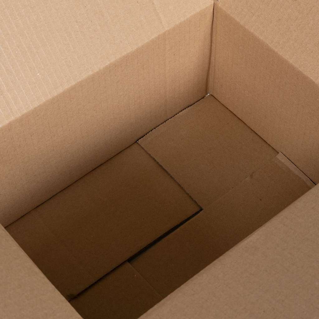 Folding Box 50 pcs Natural 30 x 21.5 x 14 cm Cardboard