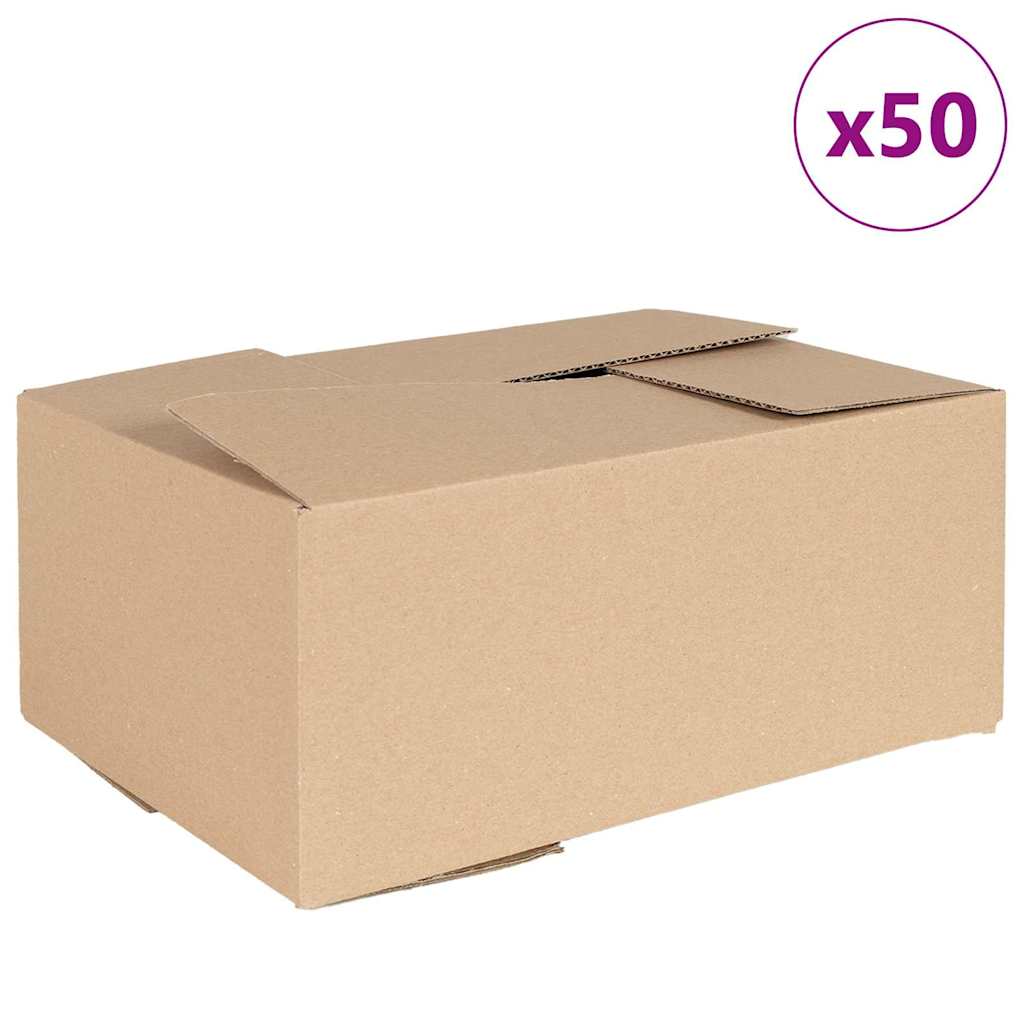 Folding Box 50 pcs Natural 35 x 24 x 15 cm Cardboard
