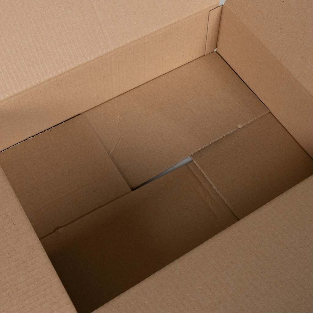 Folding Box 50 pcs Natural 40 x 30 x 10 cm Cardboard