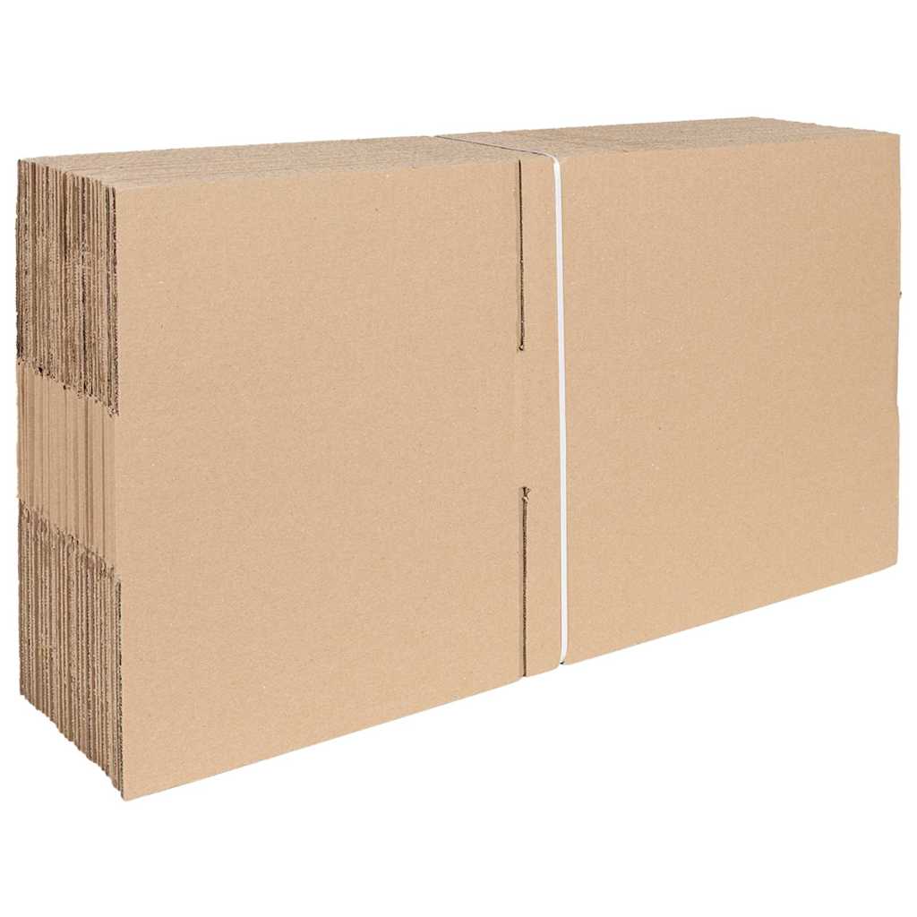 Folding Box 50 pcs Natural 40 x 30 x 10 cm Cardboard