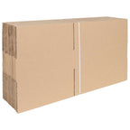 Folding Box 50 pcs Natural 40 x 30 x 10 cm Cardboard