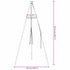 Campfire Tripod Black 92 x 92 x 151.5 cm Steel