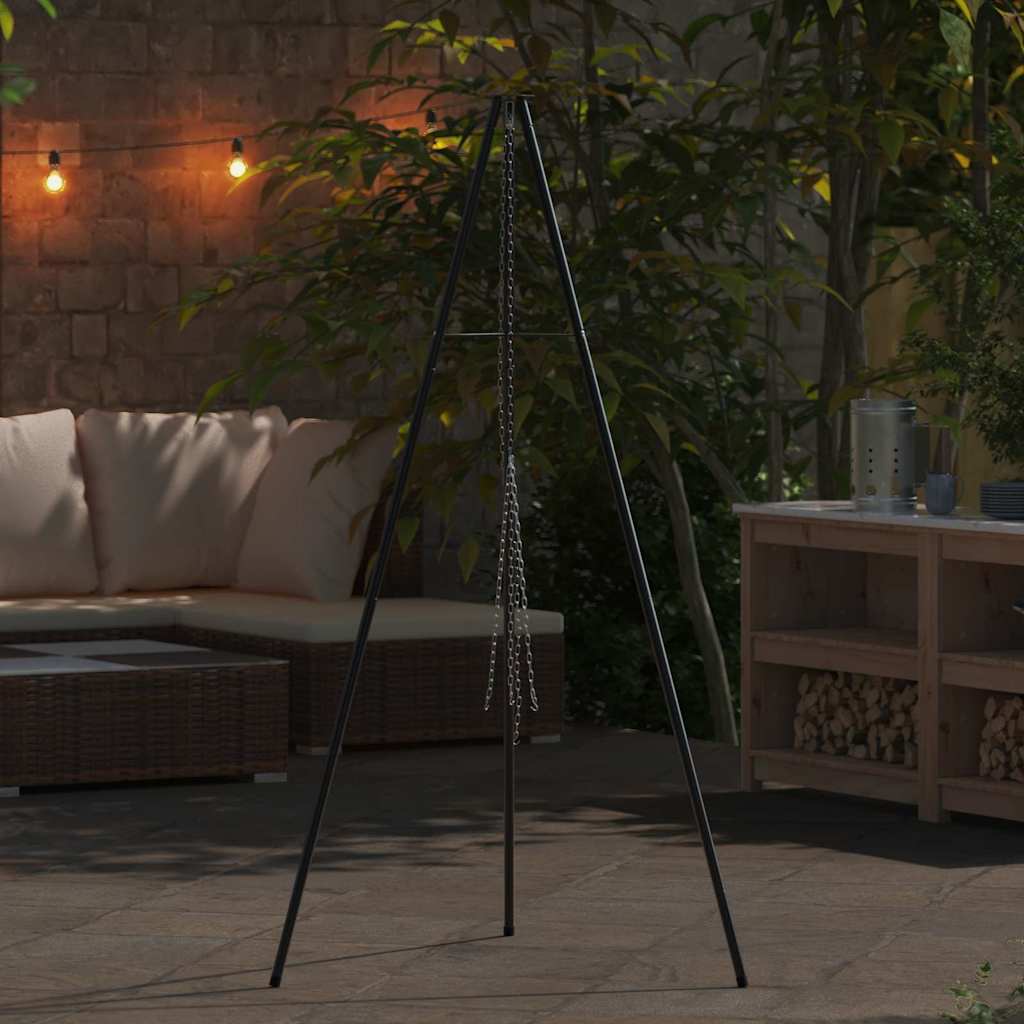 Campfire Tripod Black 92 x 92 x 171.5 cm Steel