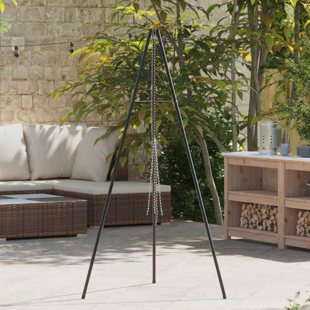 Campfire Tripod Black 92 x 92 x 171.5 cm Steel