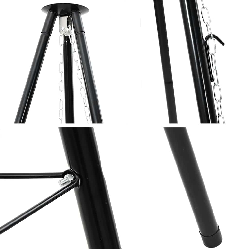 Campfire Tripod Black 92 x 92 x 191.5 cm Steel