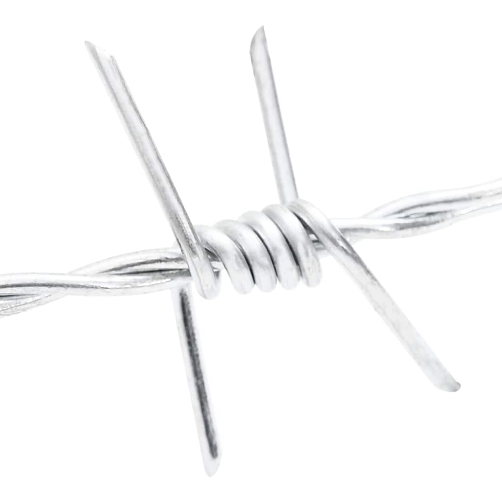 Barbed Wire Silver 50 m Hot-dip Galvanised Steel