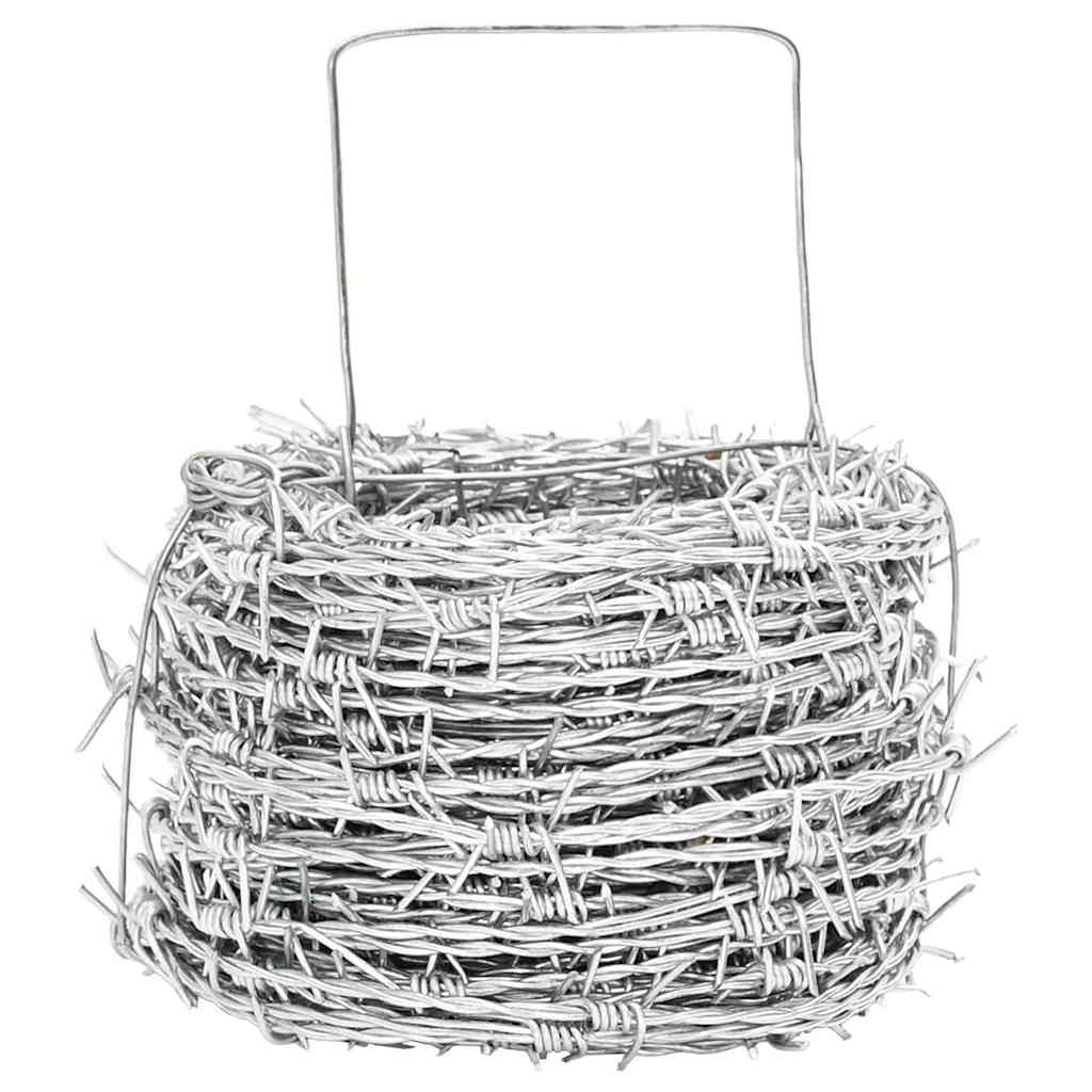 Barbed Wire Silver 50 m Hot-dip Galvanised Steel