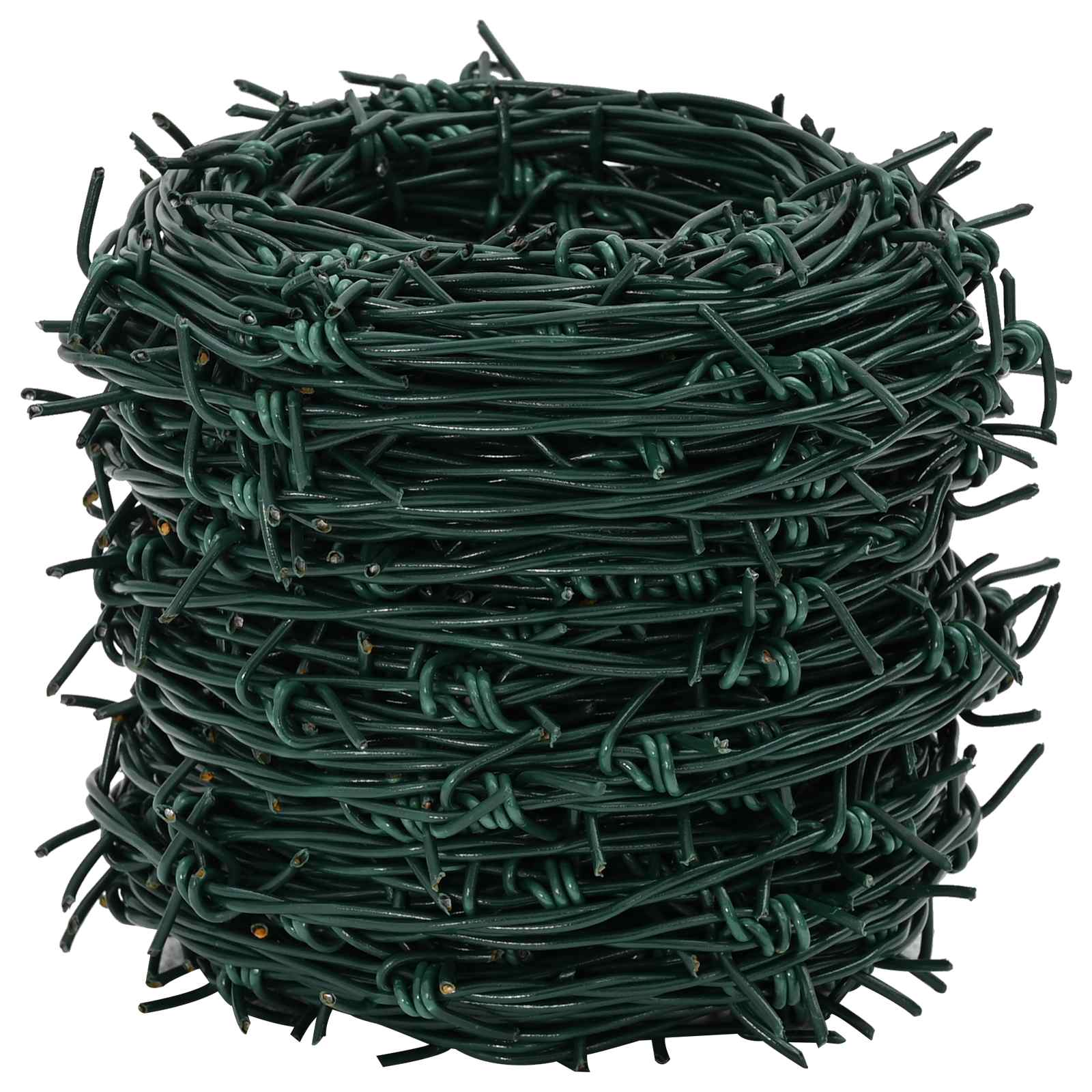 Barbed Wire Green 50 m PVC-coated Steel