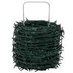 Barbed Wire Green 100 m PVC-coated Steel
