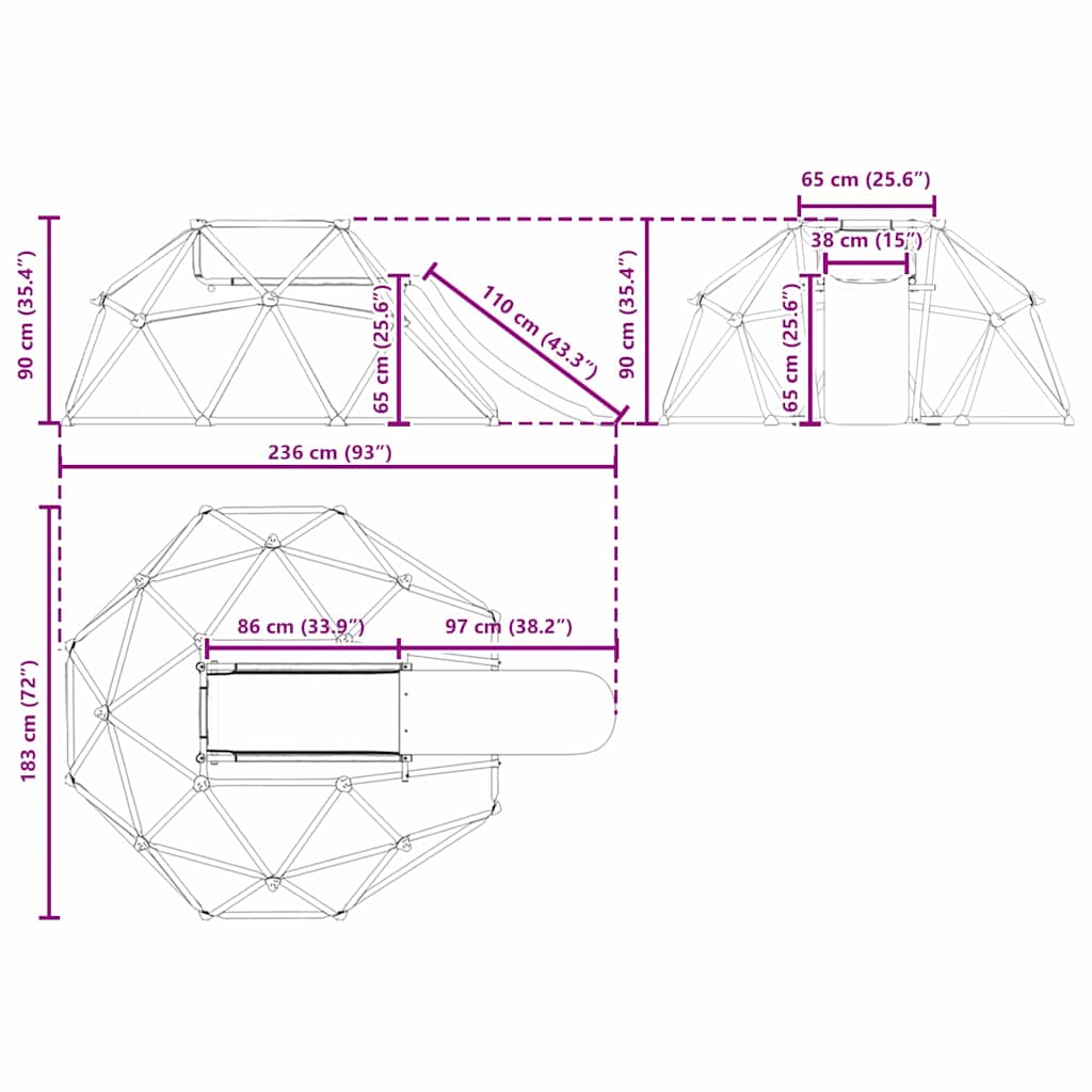Climbing Dome Blue Steel