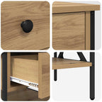 Bedside Cabinet with Drawer 2 pcs Artisan oak 40 x 42 x 45 cm