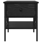 Bedside Cabinet with Drawer Black oak 40 x 42 x 45 cm