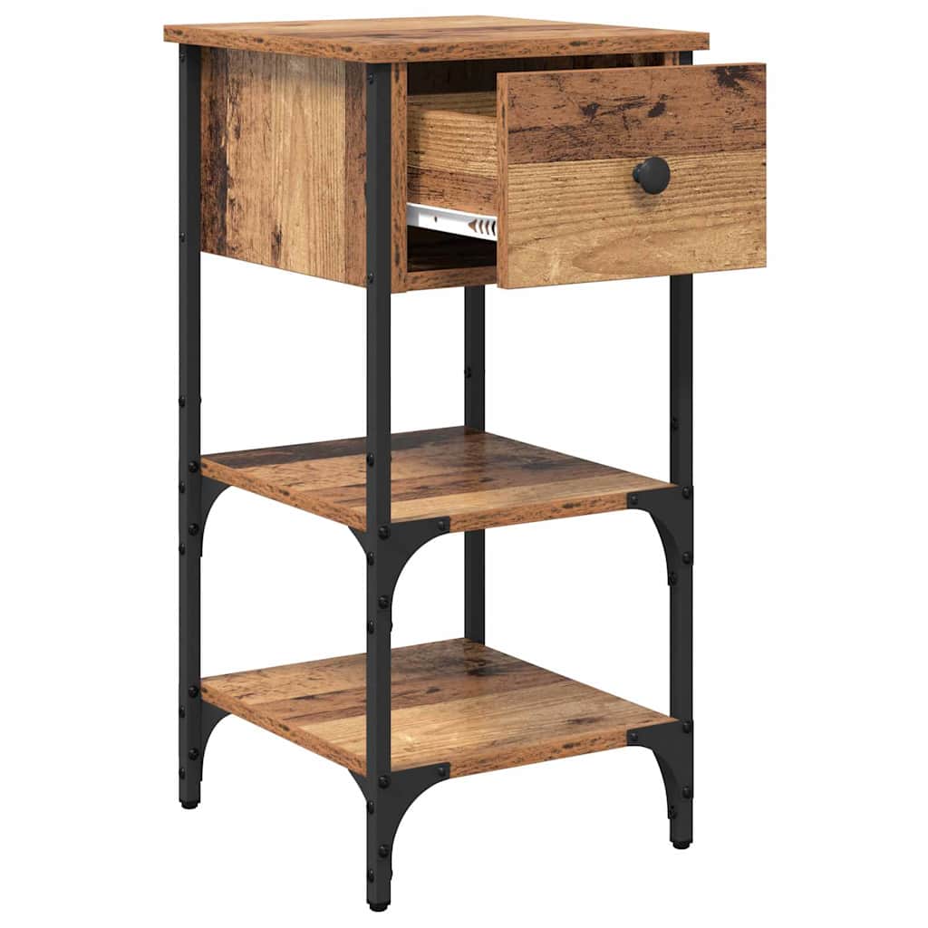 Bedside Cabinet Brown 33.5 x 36 x 70 cm Solid Reclaim Wood