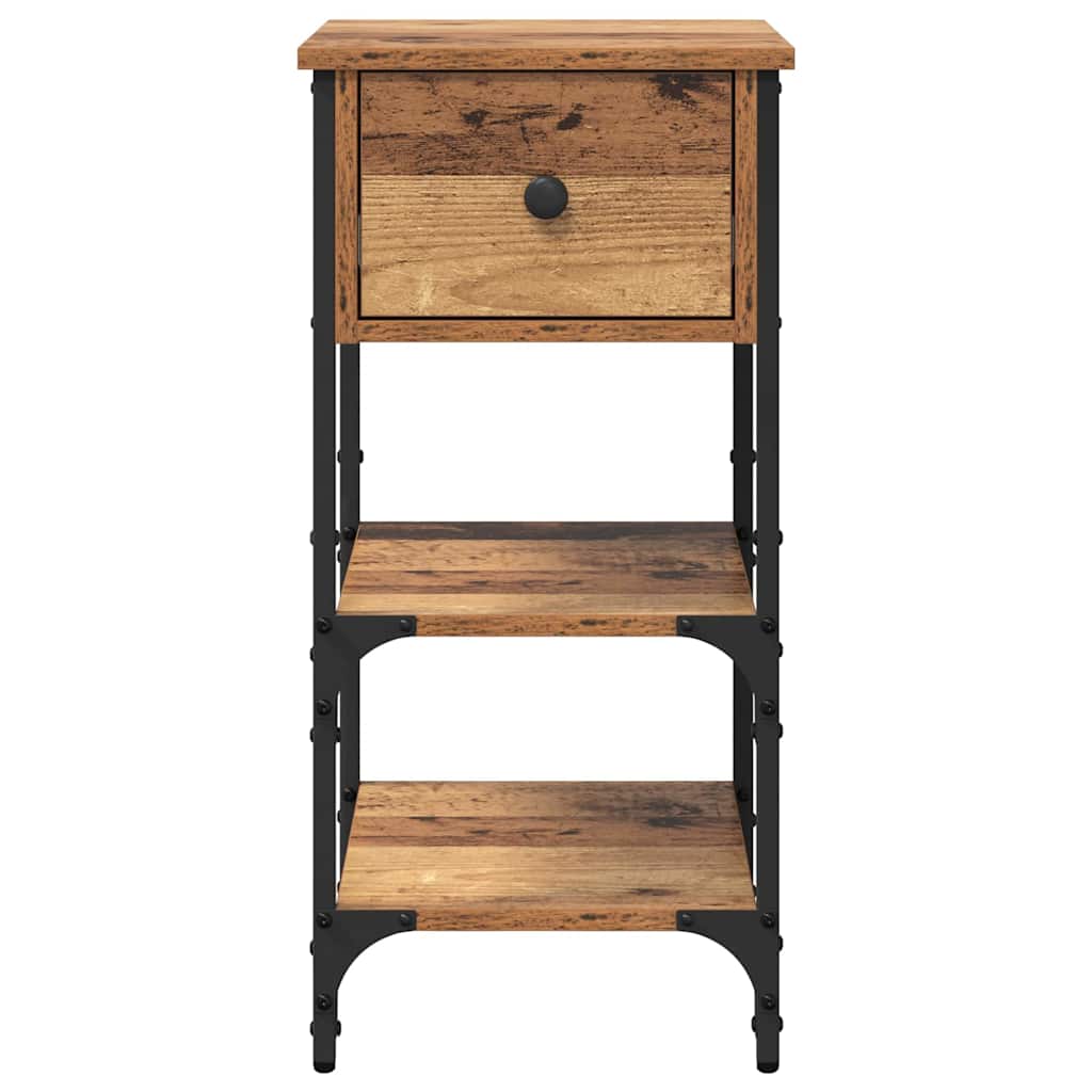 Bedside Cabinet Brown 33.5 x 36 x 70 cm Solid Reclaim Wood