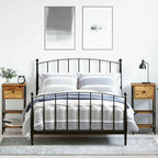 Bedside Cabinet with Drawer 2 pcs Brown 33.5 x 36 x 70 cm