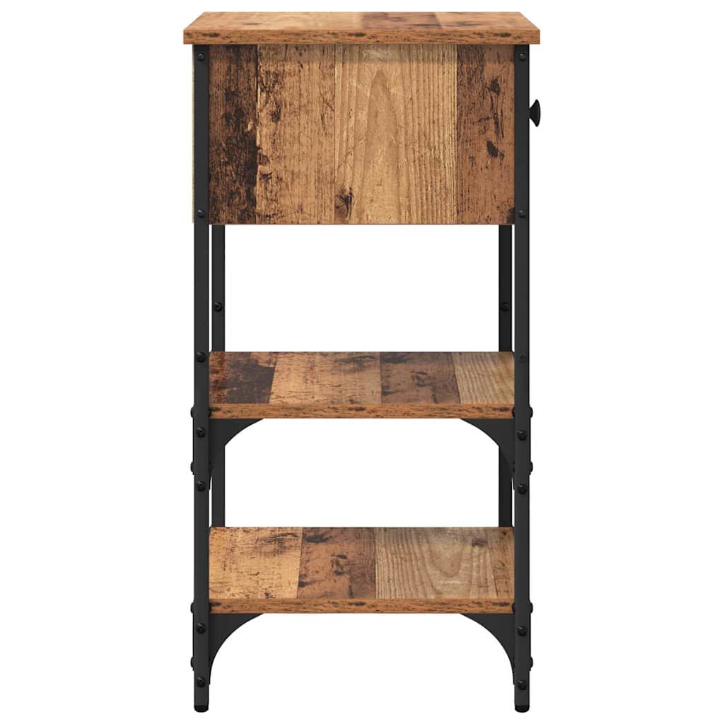 Bedside Cabinet with Drawer 2 pcs Brown 33.5 x 36 x 70 cm