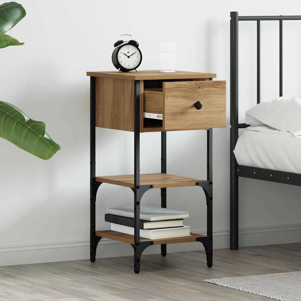 Bedside Cabinet Brown 33.5 x 36 x 70 cm Solid Reclaim Wood