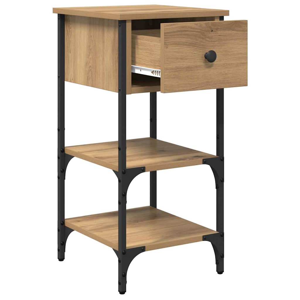 Bedside Cabinet Brown 33.5 x 36 x 70 cm Solid Reclaim Wood