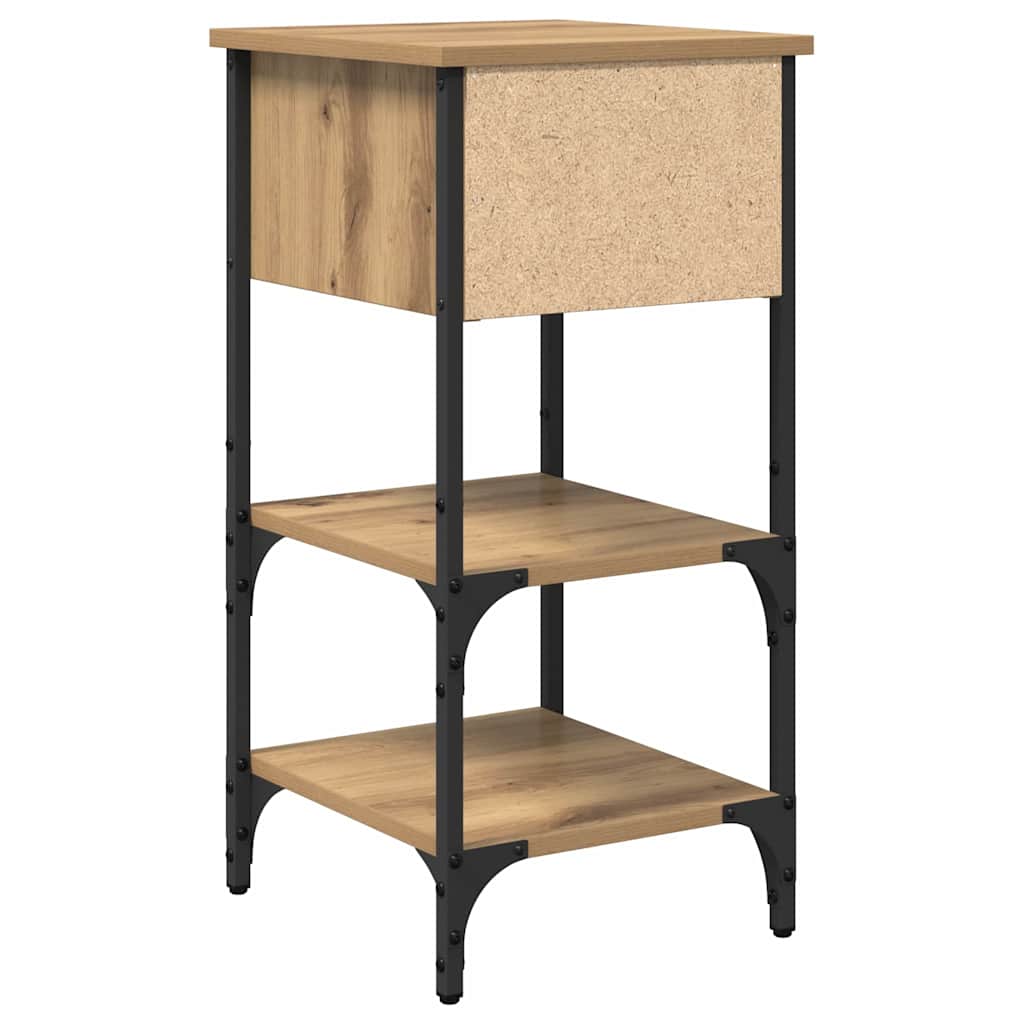 Bedside Cabinet Brown 33.5 x 36 x 70 cm Solid Reclaim Wood