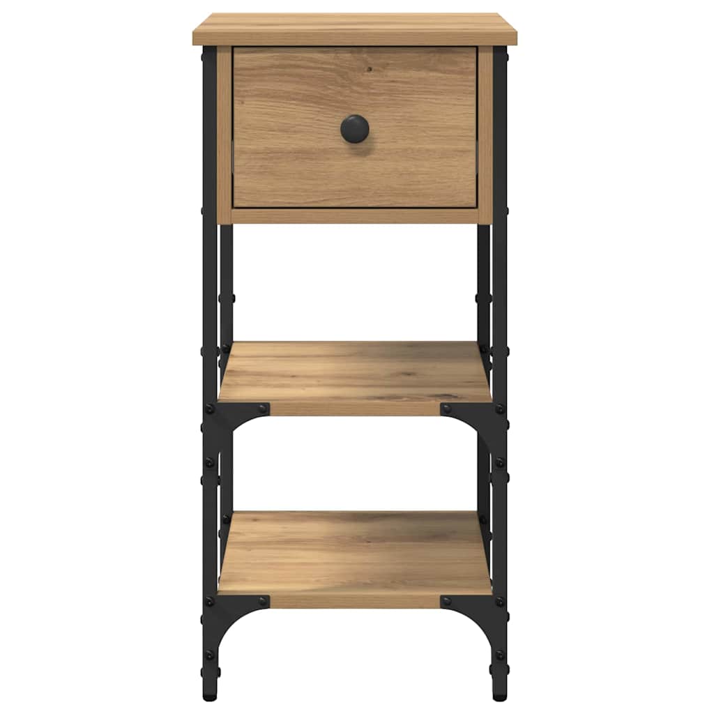 Bedside Cabinet Brown 33.5 x 36 x 70 cm Solid Reclaim Wood