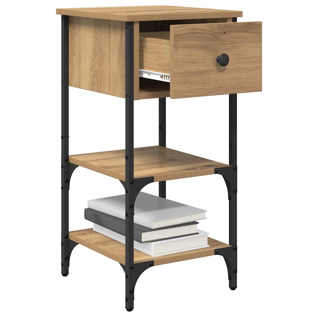 Bedside Cabinet Brown 33.5 x 36 x 70 cm Solid Reclaim Wood